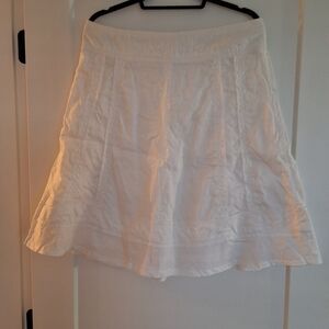 Effetti Moda Elegant White A-Line Skirt